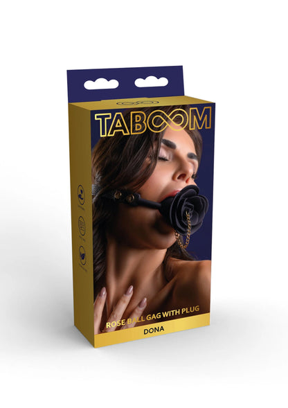 Bestel: Rose Ball Gag with Plug by Taboom - bij Happytoys.nl, happytoys.be, Happytoys.ae: erotische sex webshop | liever Happy dan Easy ⭐⭐⭐⭐⭐