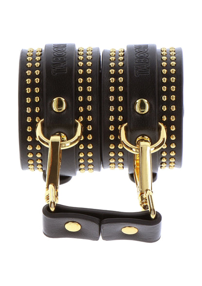Bestel: Vogue Studded Wrist Cuffs Set by Taboom - bij Happytoys.nl, happytoys.be, Happytoys.ae: erotische sex webshop | liever Happy dan Easy ⭐⭐⭐⭐⭐