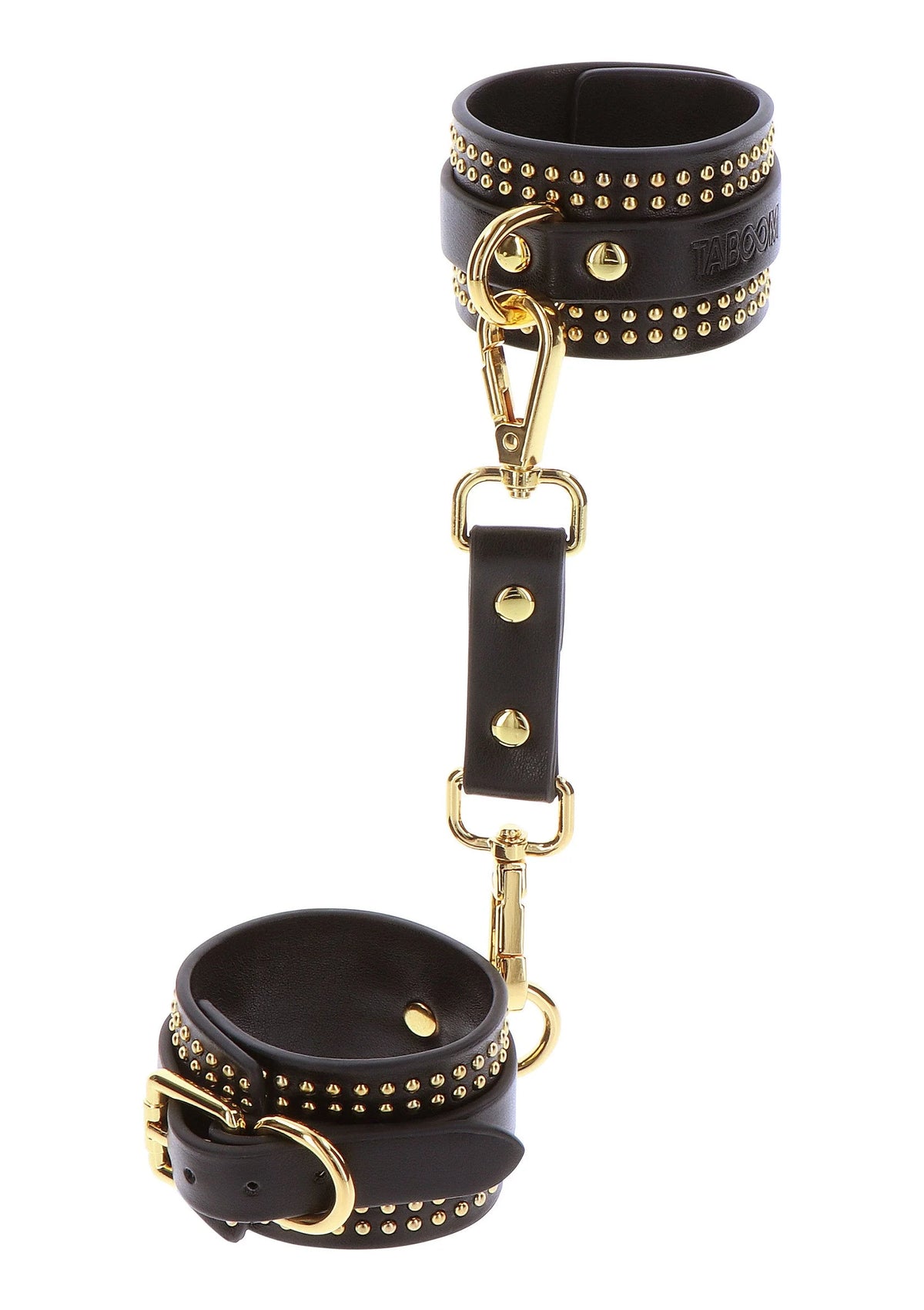 Bestel: Vogue Studded Wrist Cuffs Set by Taboom - bij Happytoys.nl, happytoys.be, Happytoys.ae: erotische sex webshop | liever Happy dan Easy ⭐⭐⭐⭐⭐