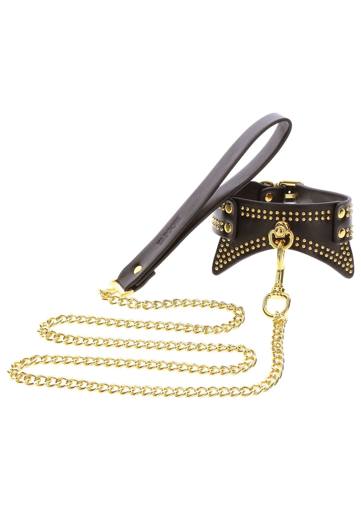 Bestel: Studded Collar and Leash by Taboom - bij Happytoys.nl, happytoys.be, Happytoys.ae: erotische sex webshop | liever Happy dan Easy ⭐⭐⭐⭐⭐