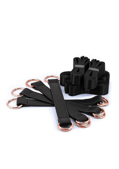Bestel: Bondage Couture Tiedown Straps - bij Happytoys.nl, happytoys.be, Happytoys.ae: erotische sex webshop | liever Happy dan Easy ⭐⭐⭐⭐⭐ - Default Title - 18836 - BLACK