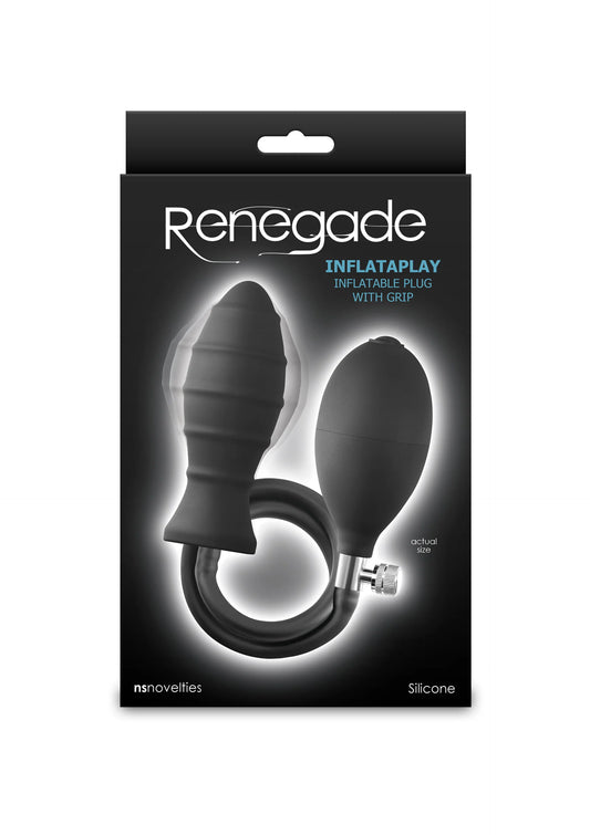 Bestel: Renegade InflataPlay inflatable buttplug by NS Novelties Renegade - bij Happytoys.nl, happytoys.be, Happytoys.ae: erotische sex webshop | liever Happy dan Easy ⭐⭐⭐⭐⭐
