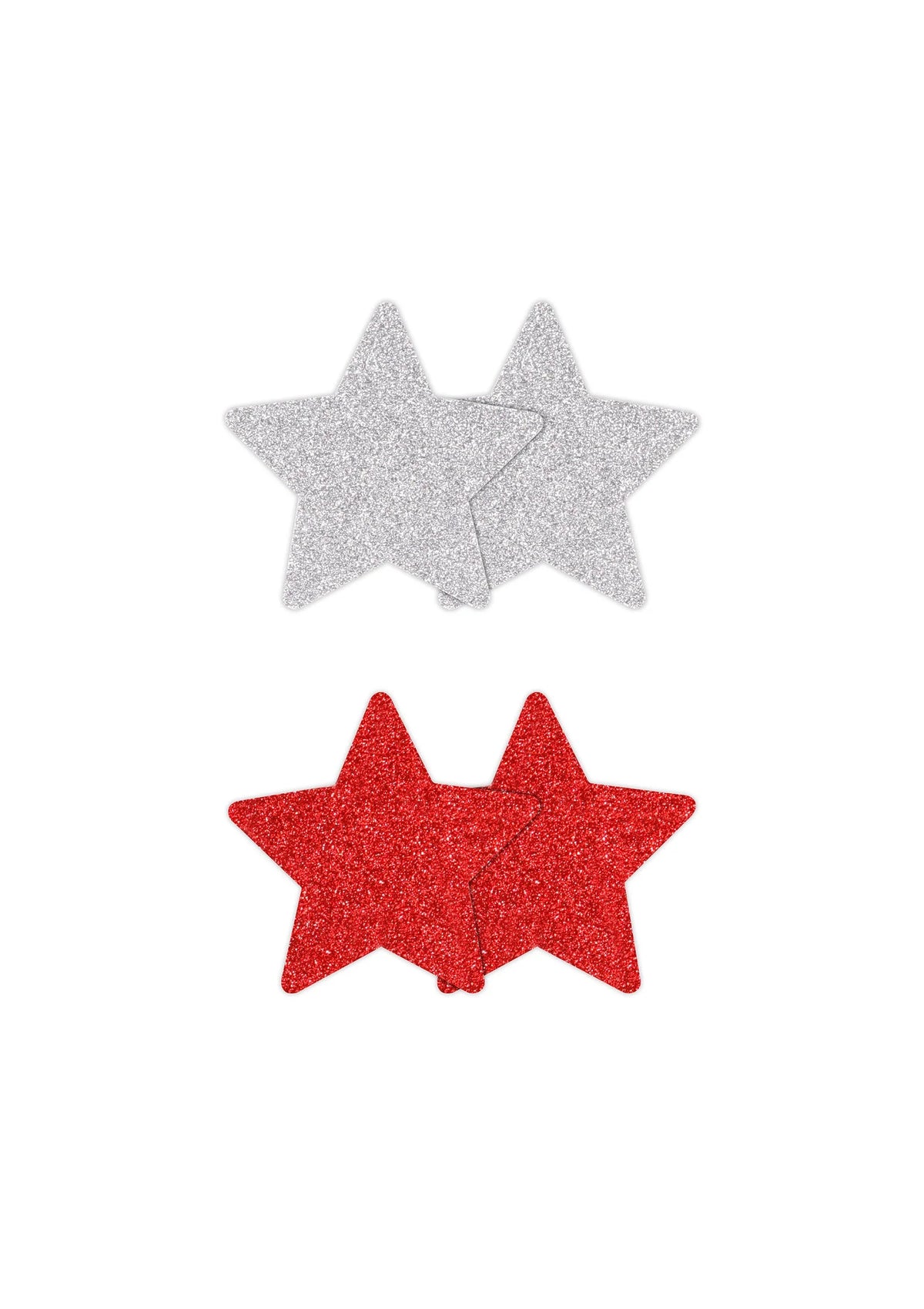 Bestel: Pasties Glitter Stars 2 Pair - bij Happytoys.nl, happytoys.be, Happytoys.ae: erotische sex webshop | liever Happy dan Easy ⭐⭐⭐⭐⭐
