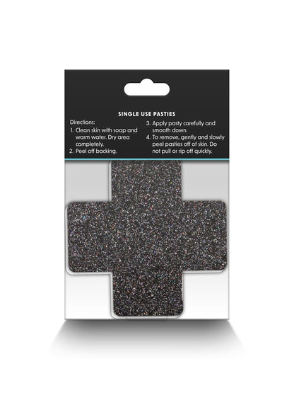 Bestel: Pasties Glitter Cross 2 Pair by NS Novelties - bij Happytoys.nl, happytoys.be, Happytoys.ae: erotische sex webshop | liever Happy dan Easy ⭐⭐⭐⭐⭐