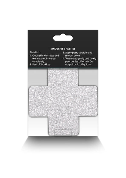 Bestel: Pasties Glitter Cross 2 Pair by NS Novelties - bij Happytoys.nl, happytoys.be, Happytoys.ae: erotische sex webshop | liever Happy dan Easy ⭐⭐⭐⭐⭐