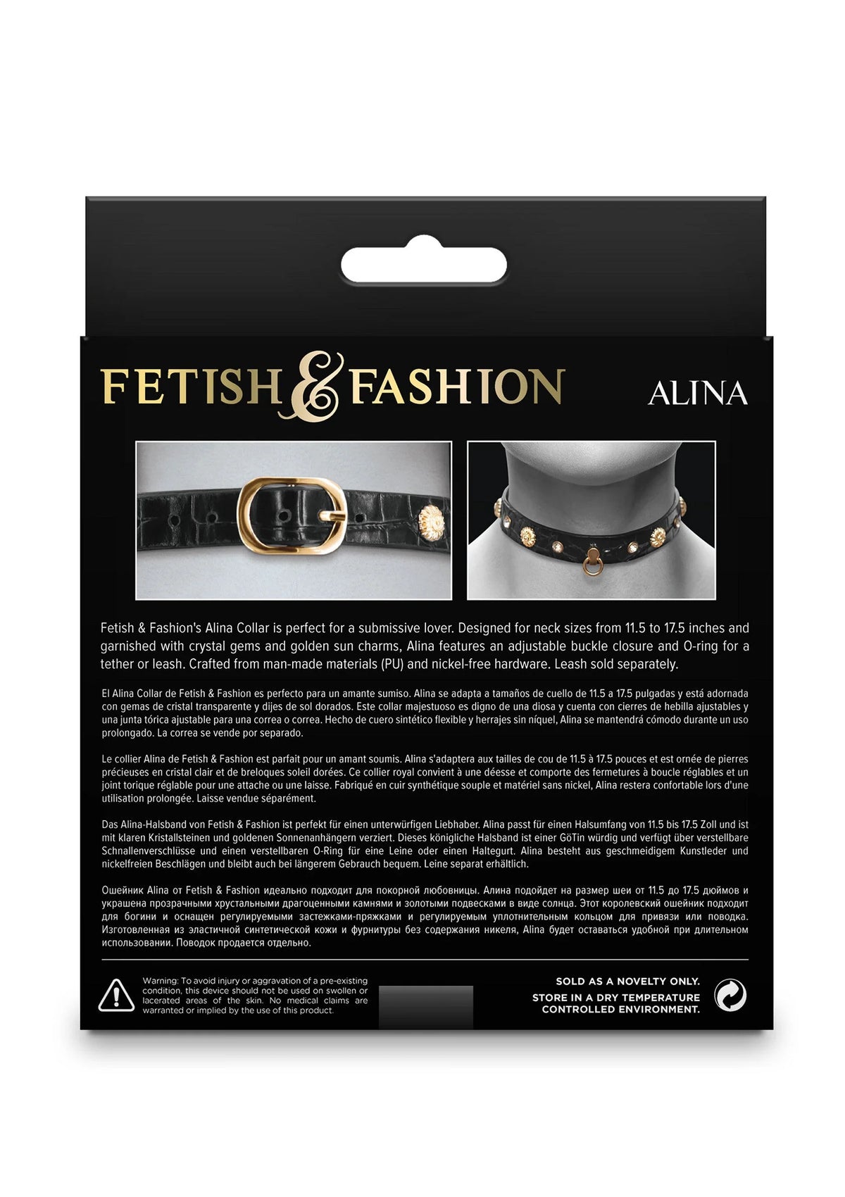 Bestel: Alina Collar - bij Happytoys: de erotische sex webshop | liever Happy dan Easy ⭐⭐⭐⭐⭐