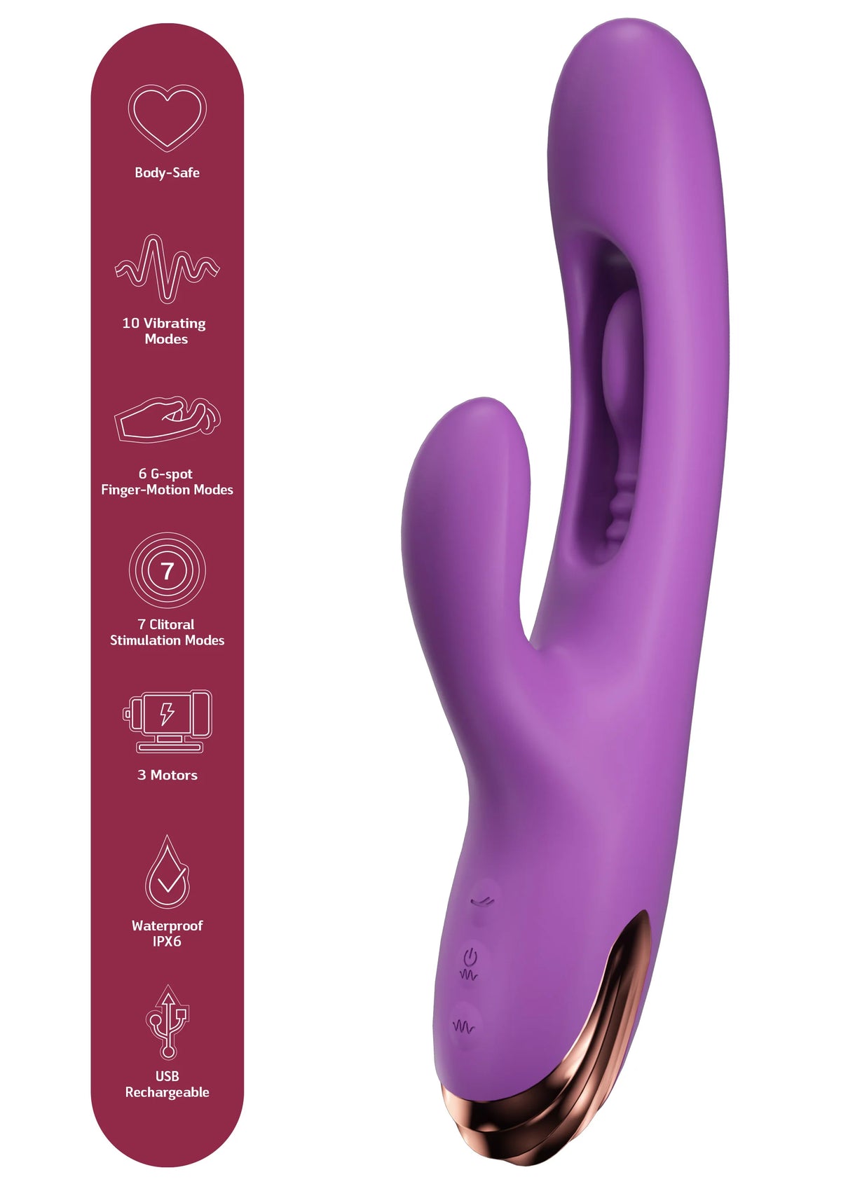 Bestel: G - Spot Finger - Motion Rabbit by She.E.O. - bij Happytoys.nl, happytoys.be, Happytoys.ae: erotische sex webshop | liever Happy dan Easy ⭐⭐⭐⭐⭐