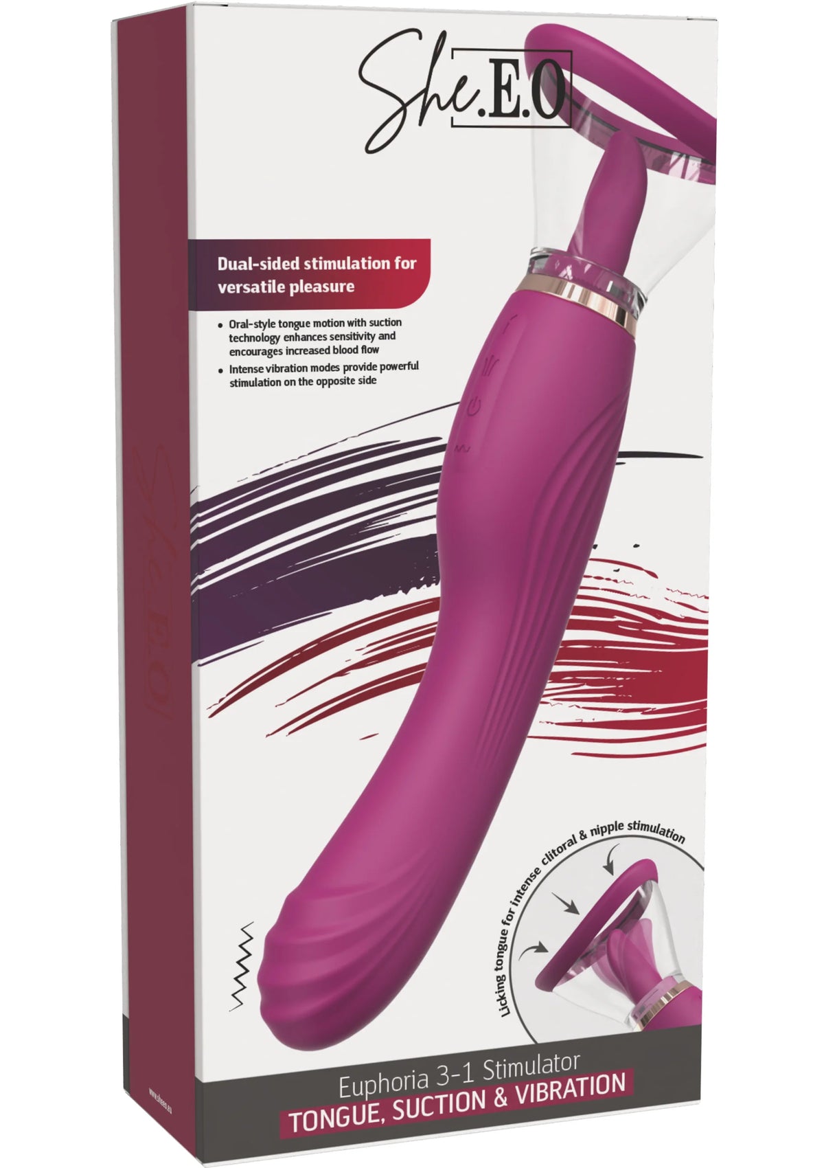 Euphoria Tongue, Suction & Stimulator by She.E.O
