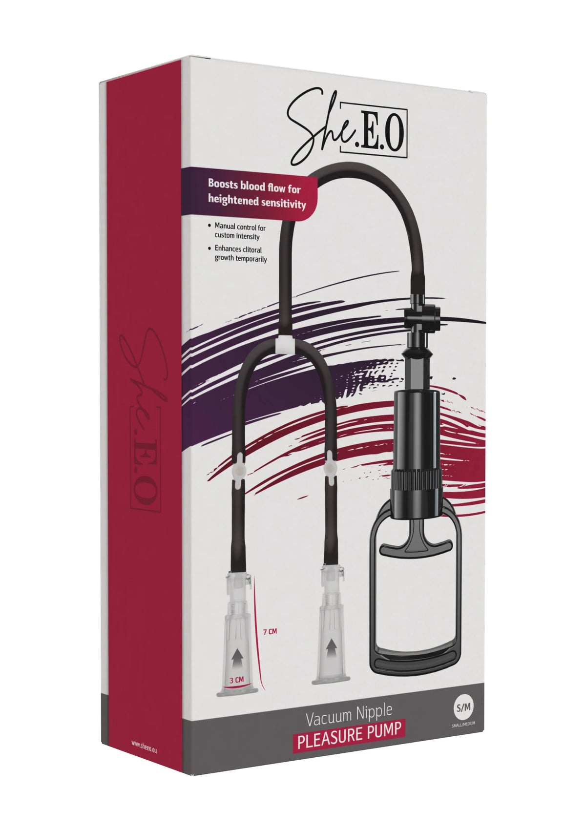 Bestel: Vacuum Nipple Pleasure Pump S/M by She.E.O. - bij Happytoys.nl, happytoys.be, Happytoys.ae: erotische sex webshop | liever Happy dan Easy ⭐⭐⭐⭐⭐