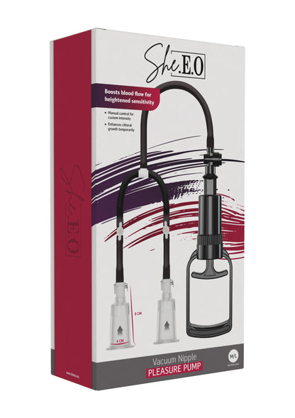 Bestel: Vacuum Nipple Pleasure Pump M/L by She.E.O. - bij Happytoys.nl, happytoys.be, Happytoys.ae: erotische sex webshop | liever Happy dan Easy ⭐⭐⭐⭐⭐