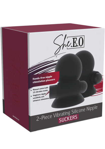 Bestel: Vibrating Nipple Suckers by She.E.O. - bij Happytoys.nl, happytoys.be, Happytoys.ae: erotische sex webshop | liever Happy dan Easy ⭐⭐⭐⭐⭐