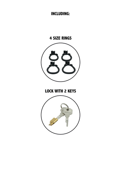 Bestel: Penis Prison Cock Cage X - Short by Hidden Desire - bij Happytoys.nl, happytoys.be, Happytoys.ae: erotische sex webshop | liever Happy dan Easy ⭐⭐⭐⭐⭐