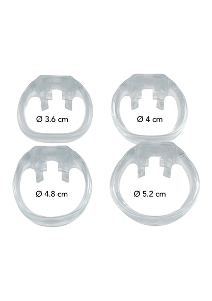 Bestel: Clear Control Cock Cage Long by Hidden Desire - bij Happytoys.nl, happytoys.be, Happytoys.ae: erotische sex webshop | liever Happy dan Easy ⭐⭐⭐⭐⭐