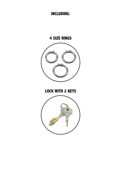 Bestel: Stainless Cock Vault X - Short by Hidden Desire - bij Happytoys.nl, happytoys.be, Happytoys.ae: erotische sex webshop | liever Happy dan Easy ⭐⭐⭐⭐⭐ - Default Title - 20362 - SILVER