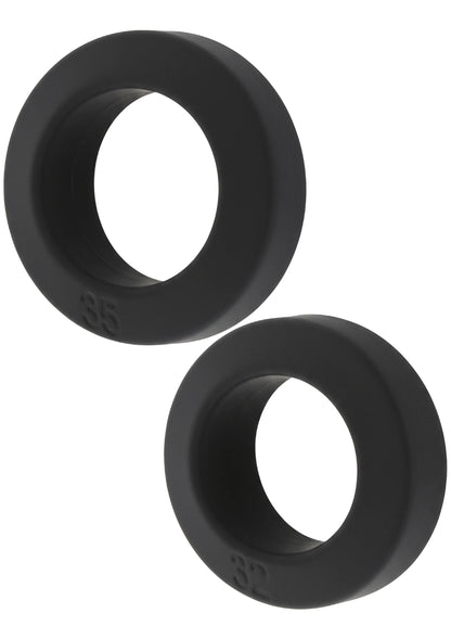 Bestel: Double Stackers C - Rings 2 Pcs Set by Hiden Desire - bij Happytoys: de erotische sex webshop | liever Happy dan Easy ⭐⭐⭐⭐⭐ - L - 20506 - BLACK - L