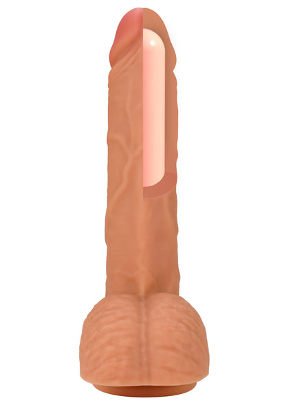 Bestel: Realistic Dildo Liquid Silicone 23 cm by Hidden Desire - bij Happytoys: de erotische sex webshop | liever Happy dan Easy ⭐⭐⭐⭐⭐
