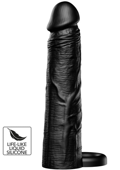 Bestel: Penis Sleeve Liquid Silicone Ring 20 cm - bij Happytoys.nl, happytoys.be, Happytoys.ae: erotische sex webshop | liever Happy dan Easy ⭐⭐⭐⭐⭐ - Default Title - 20728 - BLACK