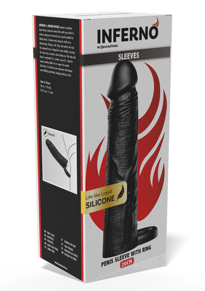 Bestel: Penis Sleeve Liquid Silicone Ring 20 cm - bij Happytoys.nl, happytoys.be, Happytoys.ae: erotische sex webshop | liever Happy dan Easy ⭐⭐⭐⭐⭐