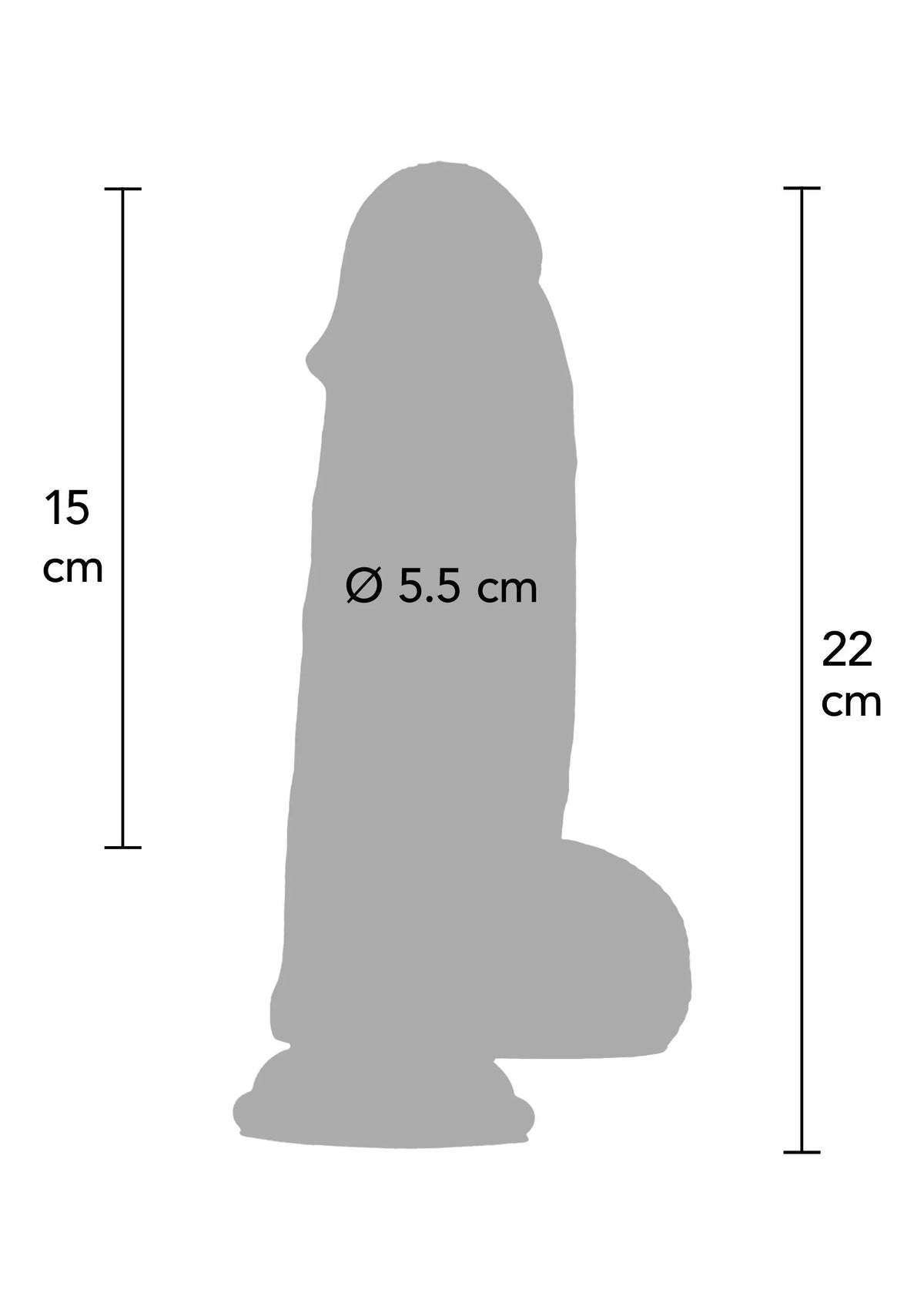 Bestel: Ultra Realistic Dildo Silicone 20 cm by Hidden Desire - bij Happytoys: de erotische sex webshop | liever Happy dan Easy ⭐⭐⭐⭐⭐