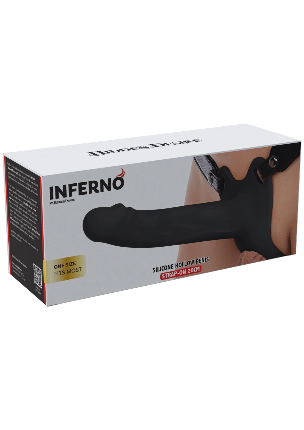 Bestel: Hollow Penis Strapon 20cm Black by Hidden Desire - bij Happytoys: de erotische sex webshop | liever Happy dan Easy ⭐⭐⭐⭐⭐
