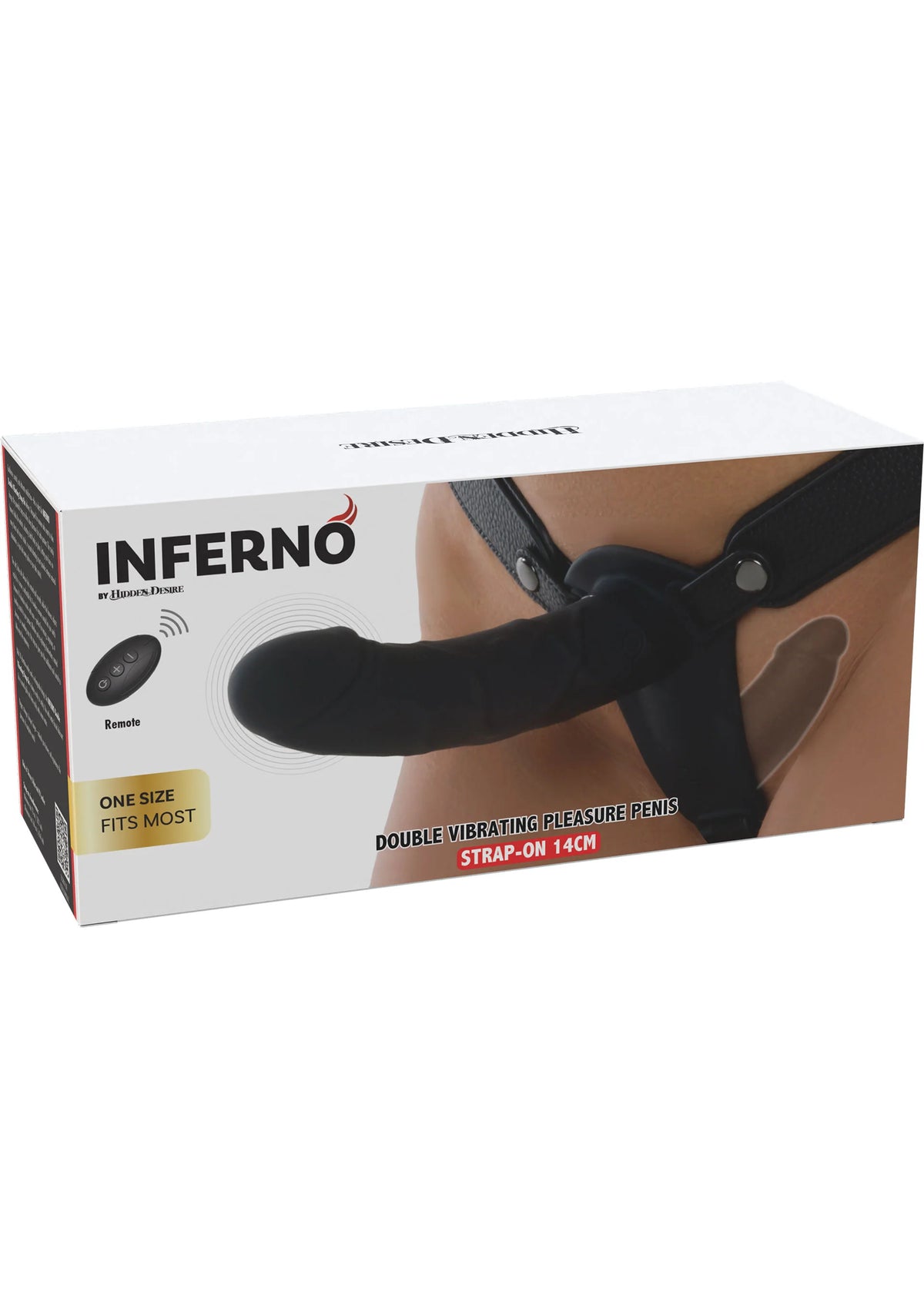 Bestel: Double Vibrating Pleasure Penis Strapon 14 cm by Hidden Desire - bij Happytoys.nl, happytoys.be, Happytoys.ae: erotische sex webshop | liever Happy dan Easy ⭐⭐⭐⭐⭐