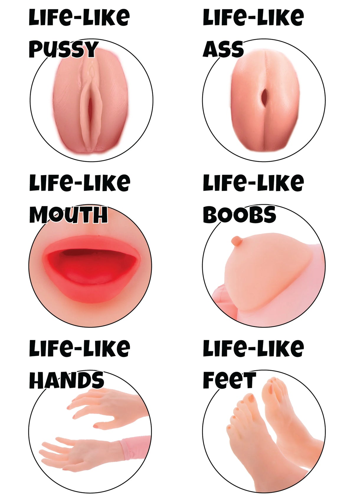 Bestel: Lusty Lola Inflatable Doll by Hidden Desire - bij Happytoys: de erotische sex webshop | liever Happy dan Easy ⭐⭐⭐⭐⭐