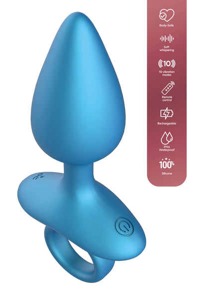 Bestel: Smooth Anal Plug Vibrating + Remote by Playhouse - bij Happytoys.nl, happytoys.be, Happytoys.ae: erotische sex webshop | liever Happy dan Easy ⭐⭐⭐⭐⭐