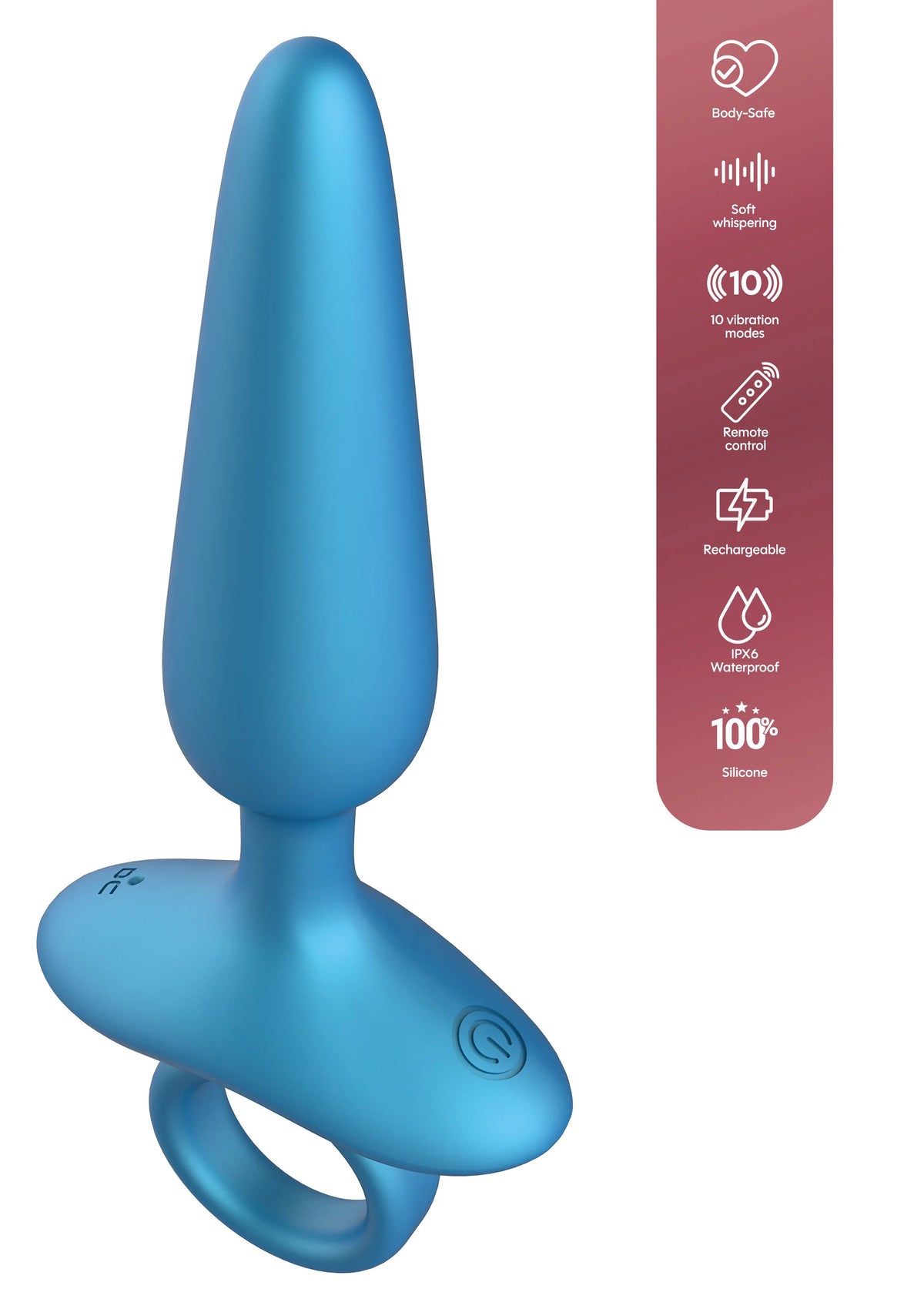 Bestel: Slim Anal Plug Vibrating + Remote by Playhouse - bij Happytoys.nl, happytoys.be, Happytoys.ae: erotische sex webshop | liever Happy dan Easy ⭐⭐⭐⭐⭐