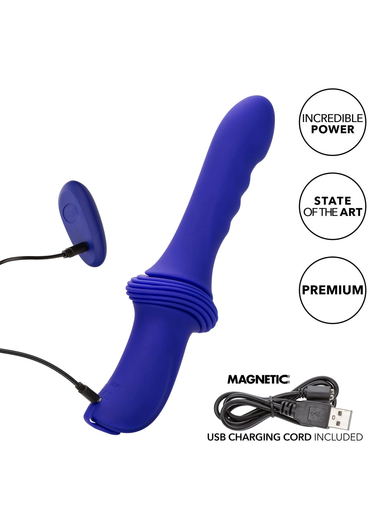 Bestel: Sex Machine Ridged Thruster Purple by CalExotics - bij Happytoys.nl, happytoys.be, Happytoys.ae: erotische sex webshop | liever Happy dan Easy ⭐⭐⭐⭐⭐
