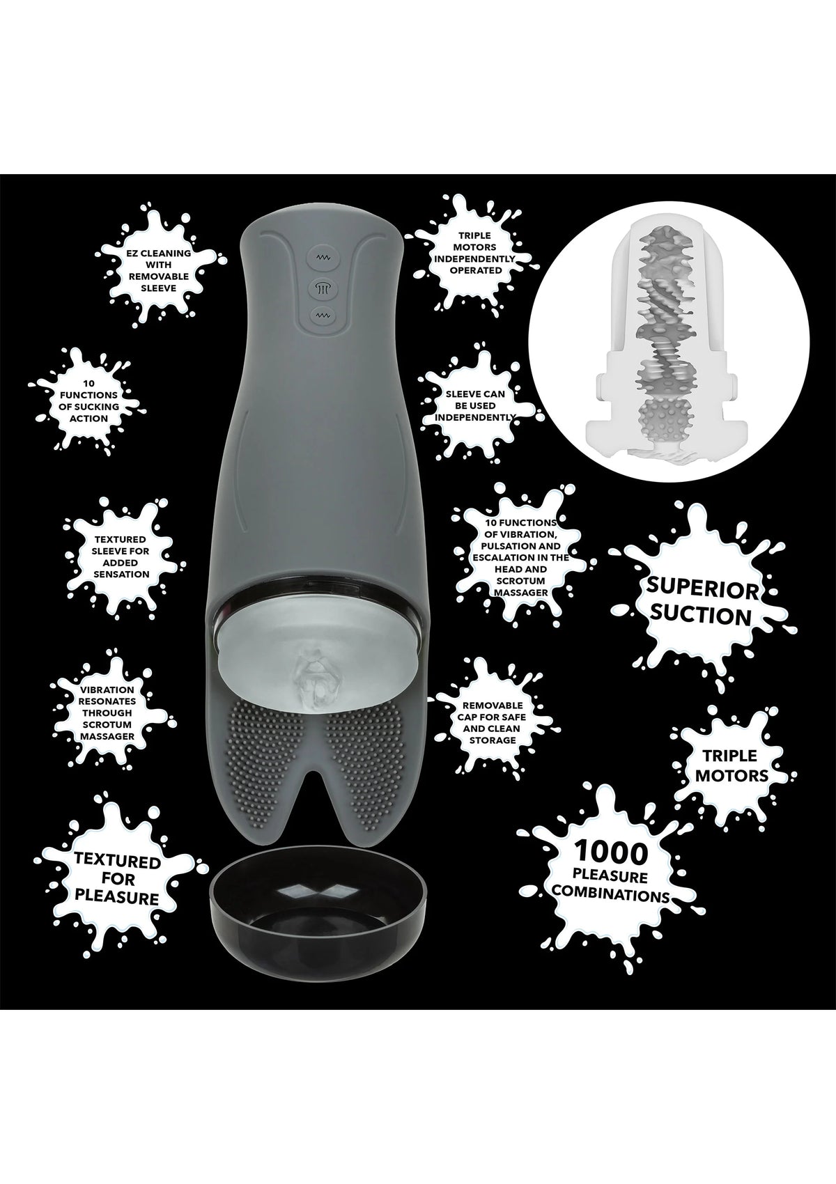 Bestel: Ultimate Automatic Milker by CalExotics Milk Master - bij Happytoys: de erotische sex webshop | liever Happy dan Easy ⭐⭐⭐⭐⭐