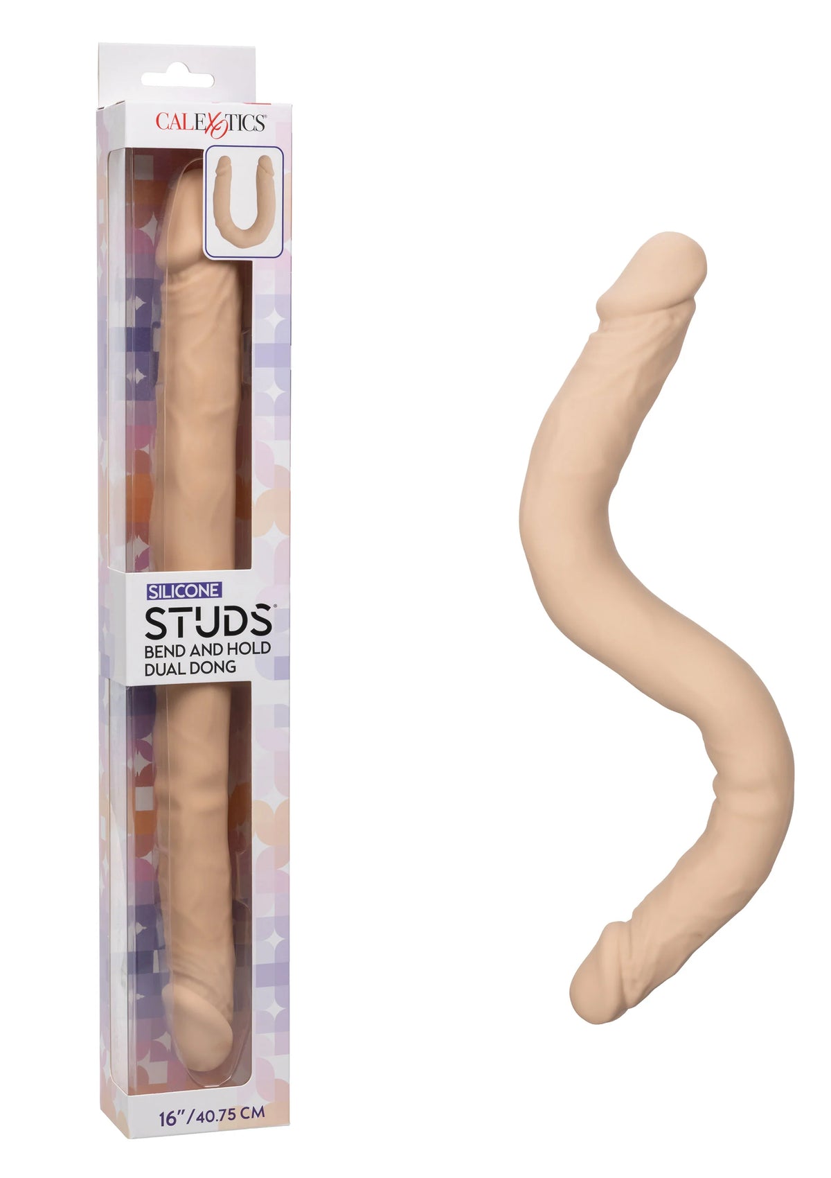 Bestel: Bend and Hold Dual Dong 40.75 cm by CalExotics Studs - bij Happytoys: de erotische sex webshop | liever Happy dan Easy ⭐⭐⭐⭐⭐