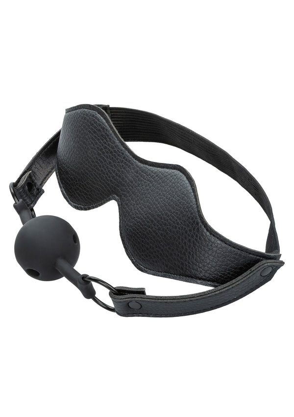Bestel: Eye Mask & Breathable Ball Gag by CalExotics Nocturnal - bij Happytoys: de erotische sex webshop | liever Happy dan Easy ⭐⭐⭐⭐⭐