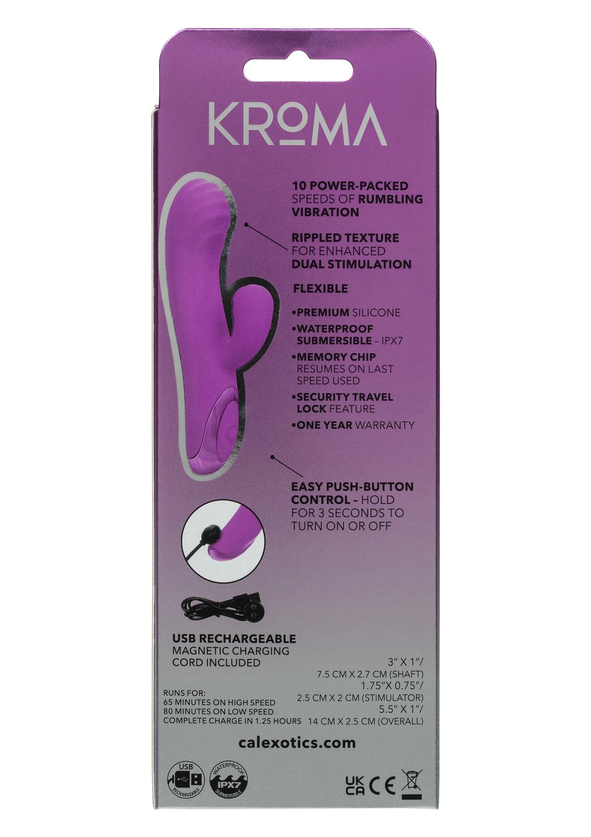 Bestel: Turbo Passion vibrator by CalExotics Krōma - vibrators bij Happytoys.nl, happytoys.be, Happytoys.ae: erotische sex webshop | liever Happy dan Easy ⭐⭐⭐⭐⭐