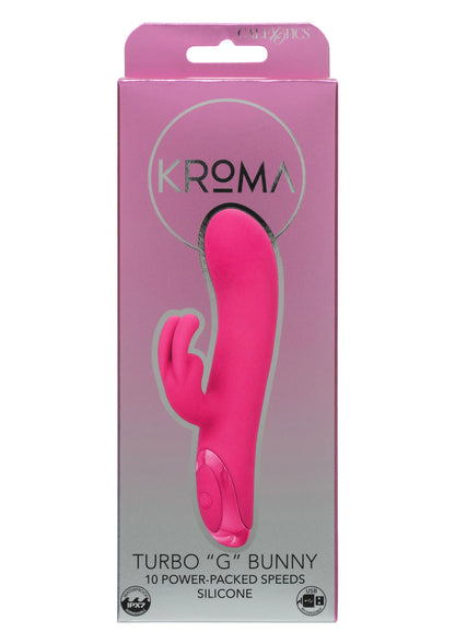 Bestel: Turbo G Bunny by CalExotics Krōma - vibrators bij Happytoys.nl, happytoys.be, Happytoys.ae: erotische sex webshop | liever Happy dan Easy ⭐⭐⭐⭐⭐