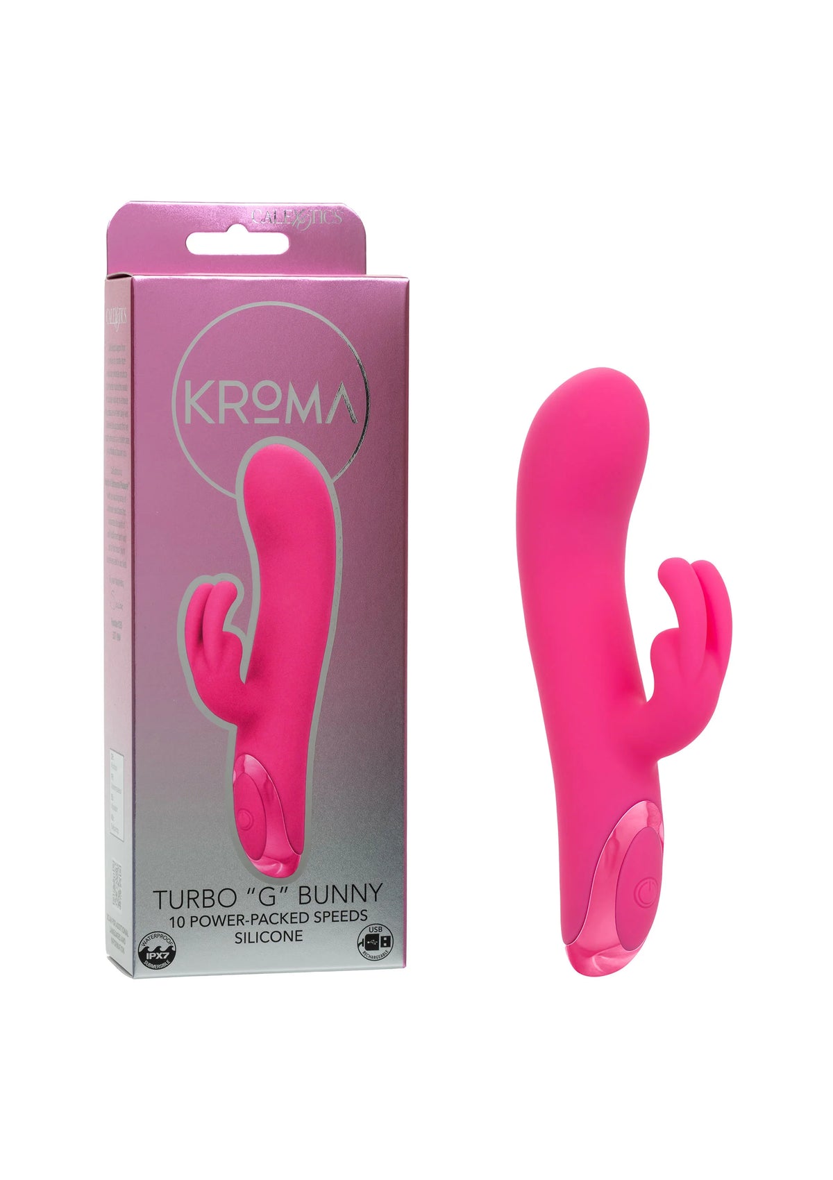 Bestel: Turbo G Bunny by CalExotics Krōma - vibrators bij Happytoys.nl, happytoys.be, Happytoys.ae: erotische sex webshop | liever Happy dan Easy ⭐⭐⭐⭐⭐