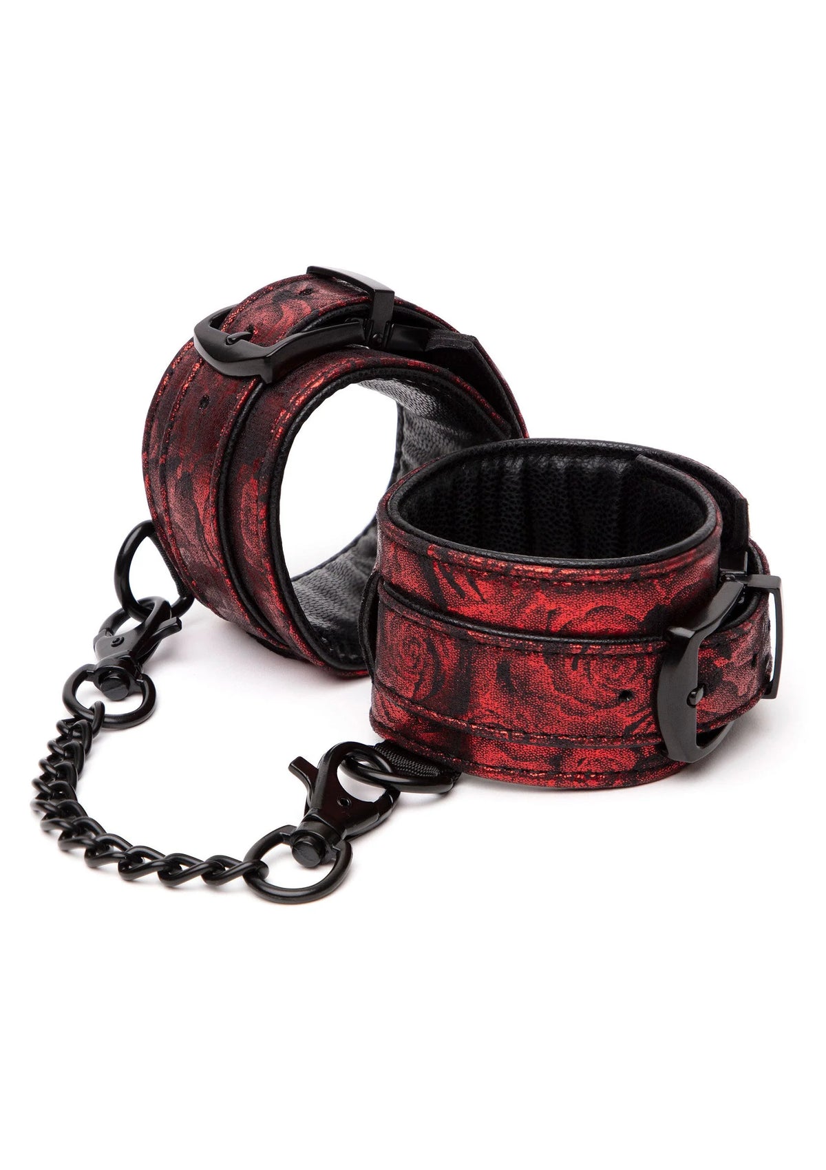 Bestel: Reverse PU Leather Wrist Cuffs by Fifty Shades Of Grey - bij Happytoys.nl, happytoys.be, Happytoys.ae: erotische sex webshop | liever Happy dan Easy ⭐⭐⭐⭐⭐ - Default Title - 29052 - RED
