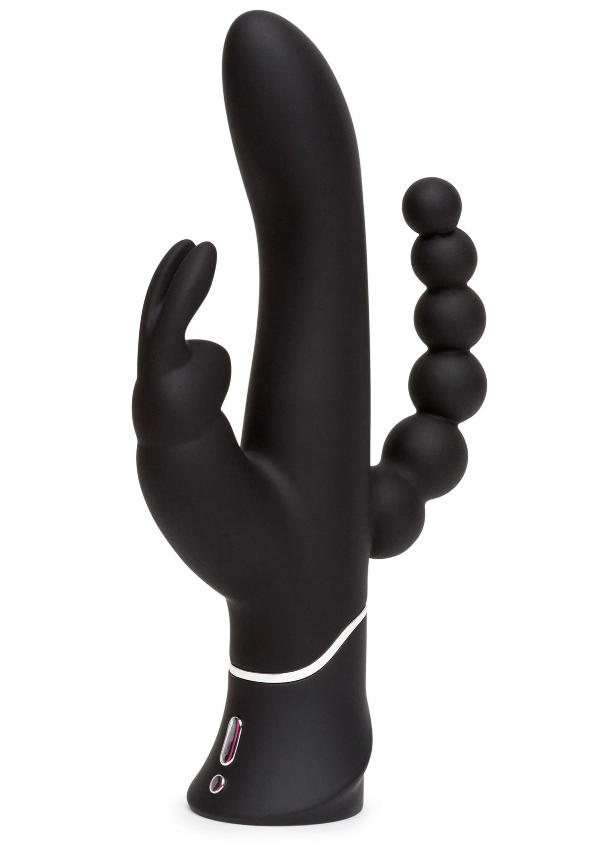 Bestel: Triple Curve Rabbit Vibrator by Happy Rabbit - bij Happytoys: de erotische sex webshop | liever Happy dan Easy ⭐⭐⭐⭐⭐