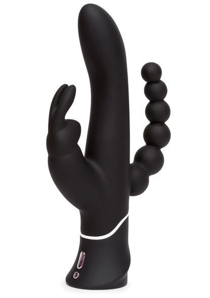 Bestel: Triple Curve Rabbit Vibrator by Happy Rabbit - bij Happytoys: de erotische sex webshop | liever Happy dan Easy ⭐⭐⭐⭐⭐