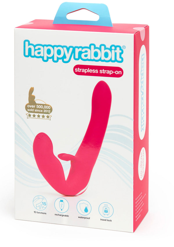 Bestel: Vibrating Strapless Strap On Vibrator by Happy Rabbit - bij Happytoys: de erotische sex webshop | liever Happy dan Easy ⭐⭐⭐⭐⭐