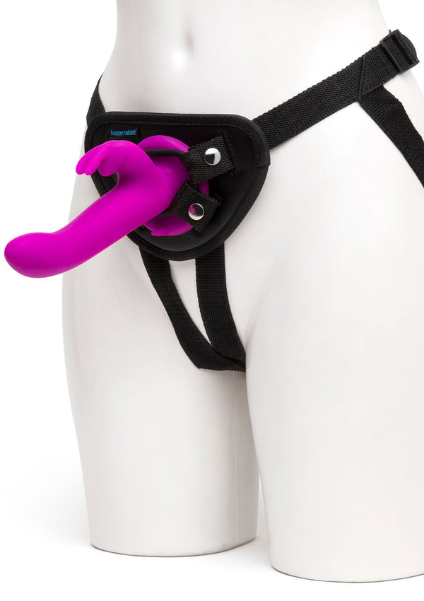 Bestel: Vibrating Strap On Harness Set by Happy Rabbit - bij Happytoys: de erotische sex webshop | liever Happy dan Easy ⭐⭐⭐⭐⭐