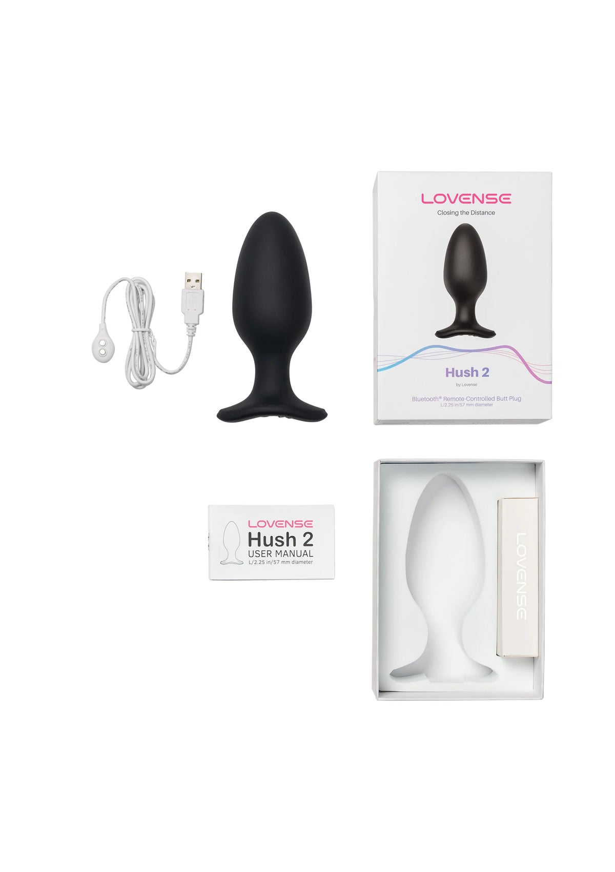 Bestel: Hush 2 - 2.25 Inch by Lovesense - bij Happytoys.nl, happytoys.be, Happytoys.ae: erotische sex webshop | liever Happy dan Easy ⭐⭐⭐⭐⭐