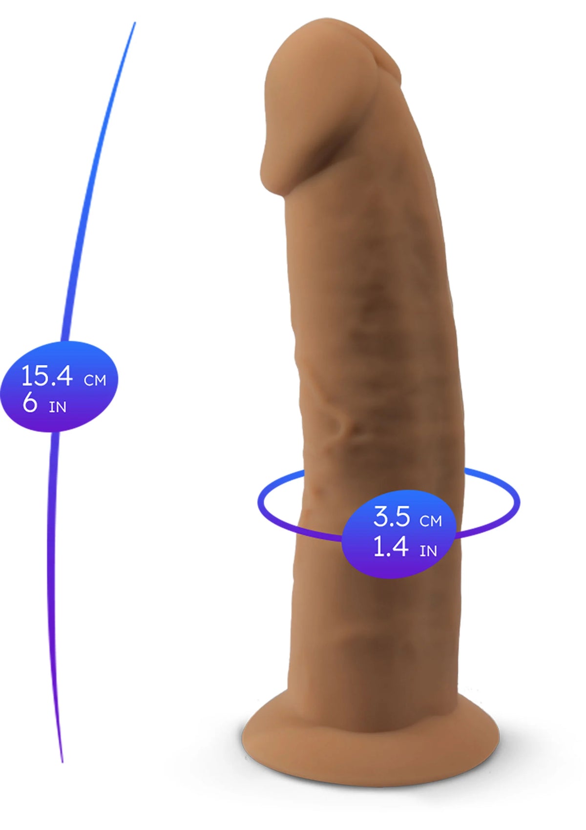 Bestel: Dong Model 6 inch Black by Silex - D - bij Happytoys.nl, happytoys.be, Happytoys.ae: erotische sex webshop | liever Happy dan Easy ⭐⭐⭐⭐⭐