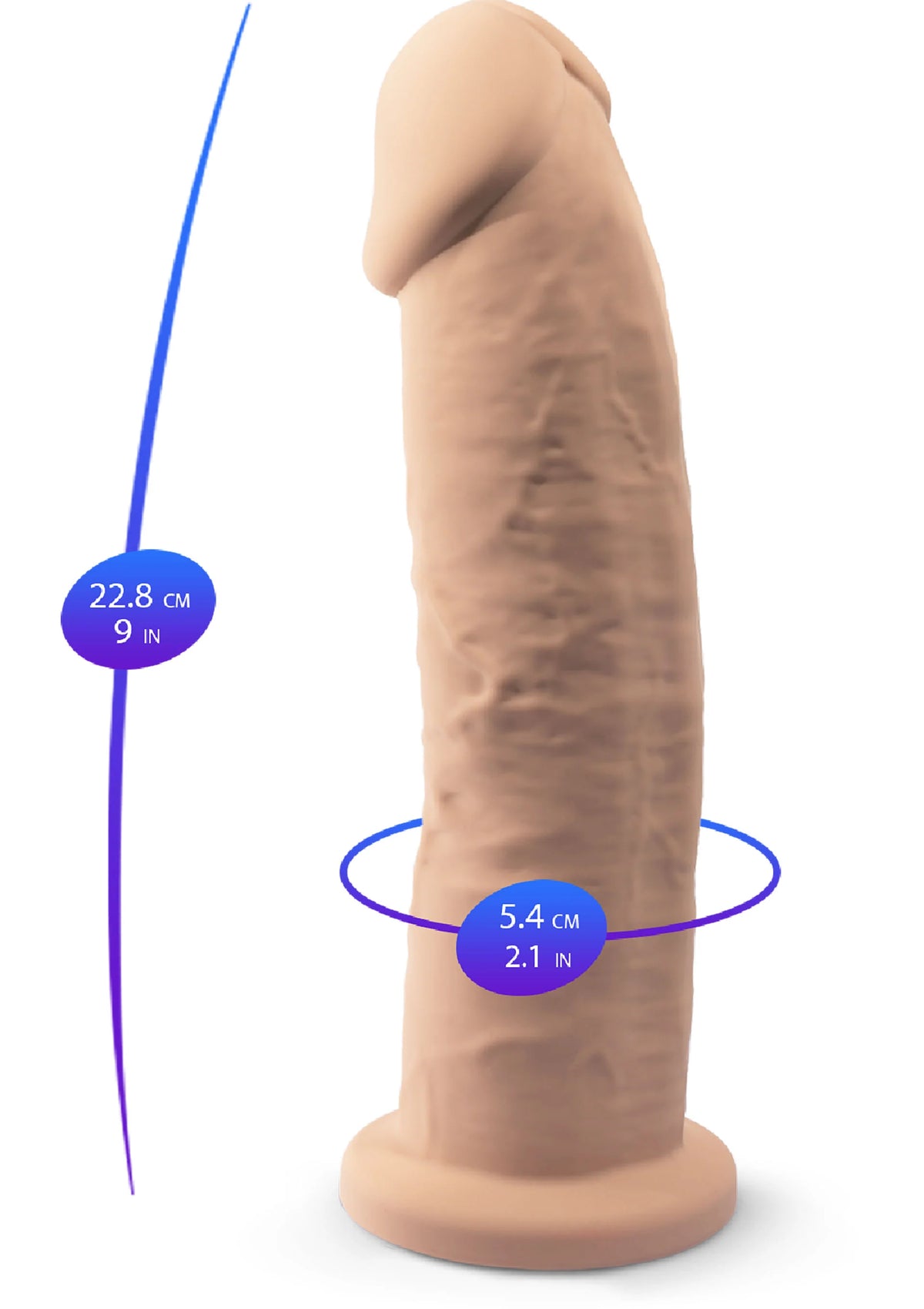 Bestel: Dong Model 9 inch by Silex - D - bij Happytoys.nl, happytoys.be, Happytoys.ae: erotische sex webshop | liever Happy dan Easy ⭐⭐⭐⭐⭐