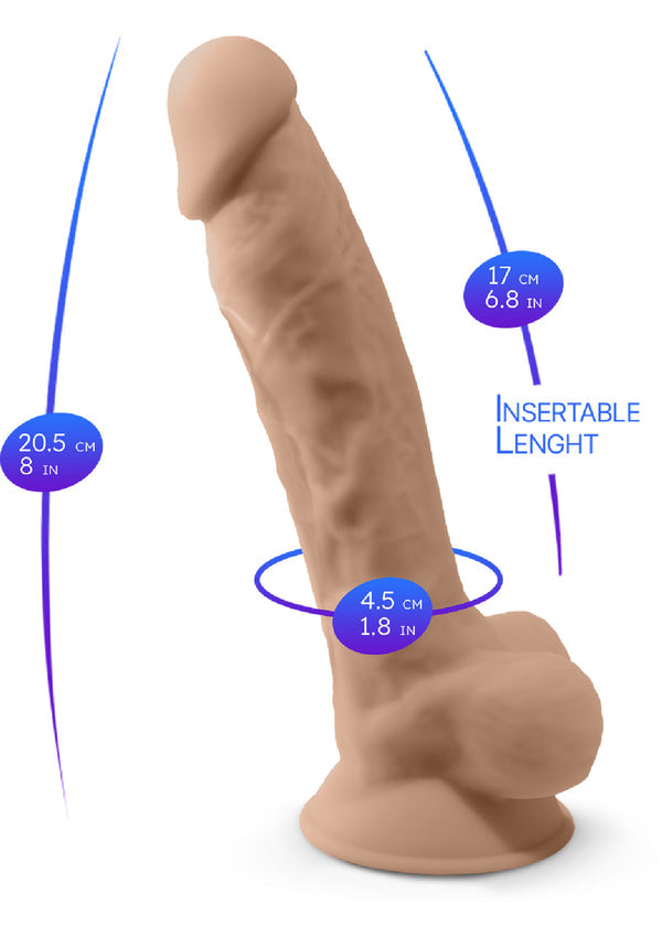 Bestel: Dildo Model 8 inch by Silex - D The original - bij Happytoys: de erotische sex webshop | liever Happy dan Easy ⭐⭐⭐⭐⭐