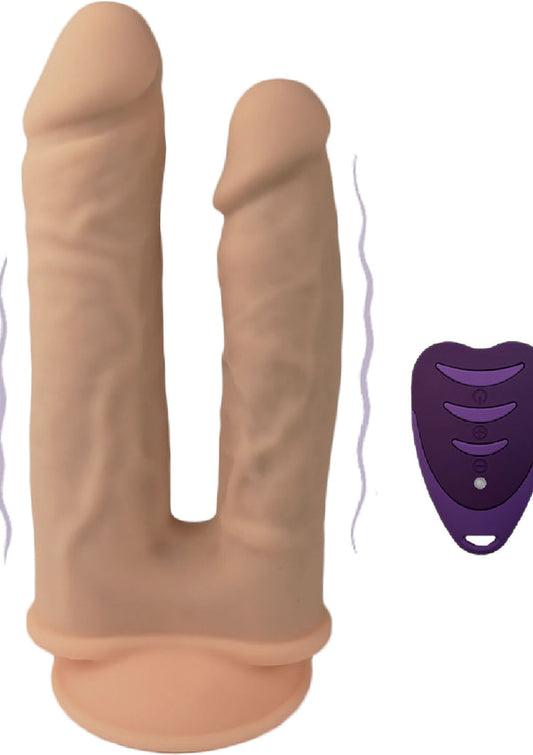 Bestel: Duo Dildo Double Penetrating Vibrating Dildo 7+8 inch by Silex - D - bij Happytoys: de erotische sex webshop | liever Happy dan Easy ⭐⭐⭐⭐⭐