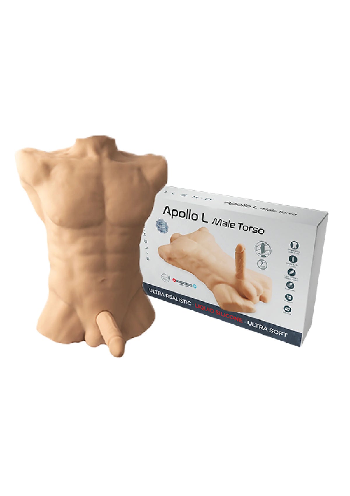 Bestel: Silicone Torso Large by Silex - D - bij Happytoys.nl, happytoys.be, Happytoys.ae: erotische sex webshop | liever Happy dan Easy ⭐⭐⭐⭐⭐