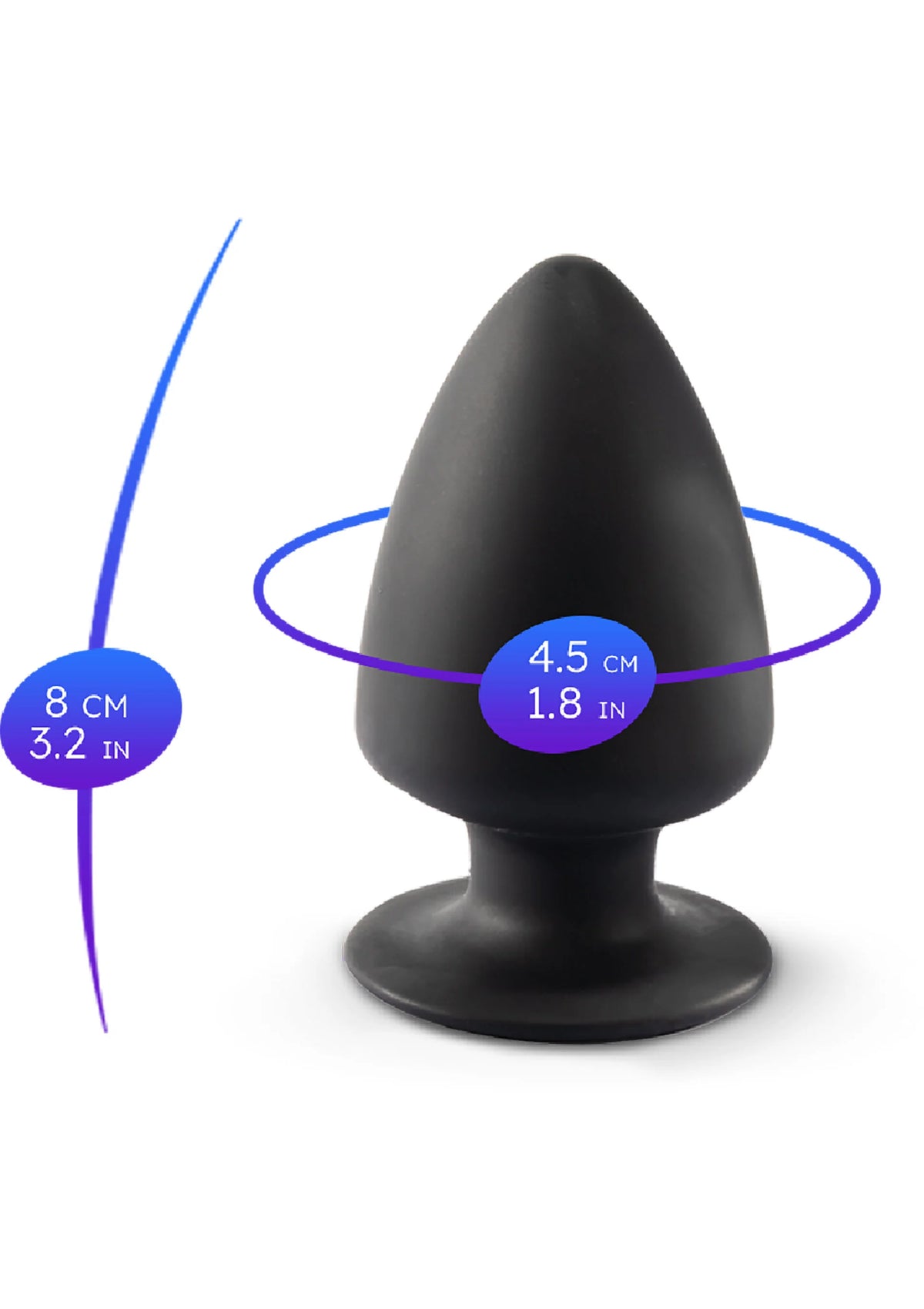 Bestel: Plug Model 1 - Xsmall - bij Happytoys.nl, happytoys.be, Happytoys.ae: erotische sex webshop | liever Happy dan Easy ⭐⭐⭐⭐⭐ - Default Title - 29745 - BLACK