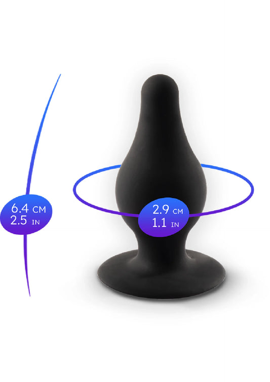 Bestel: Plug Model 2 - Xsmall - bij Happytoys.nl, happytoys.be, Happytoys.ae: erotische sex webshop | liever Happy dan Easy ⭐⭐⭐⭐⭐ - Default Title - 29749 - BLACK