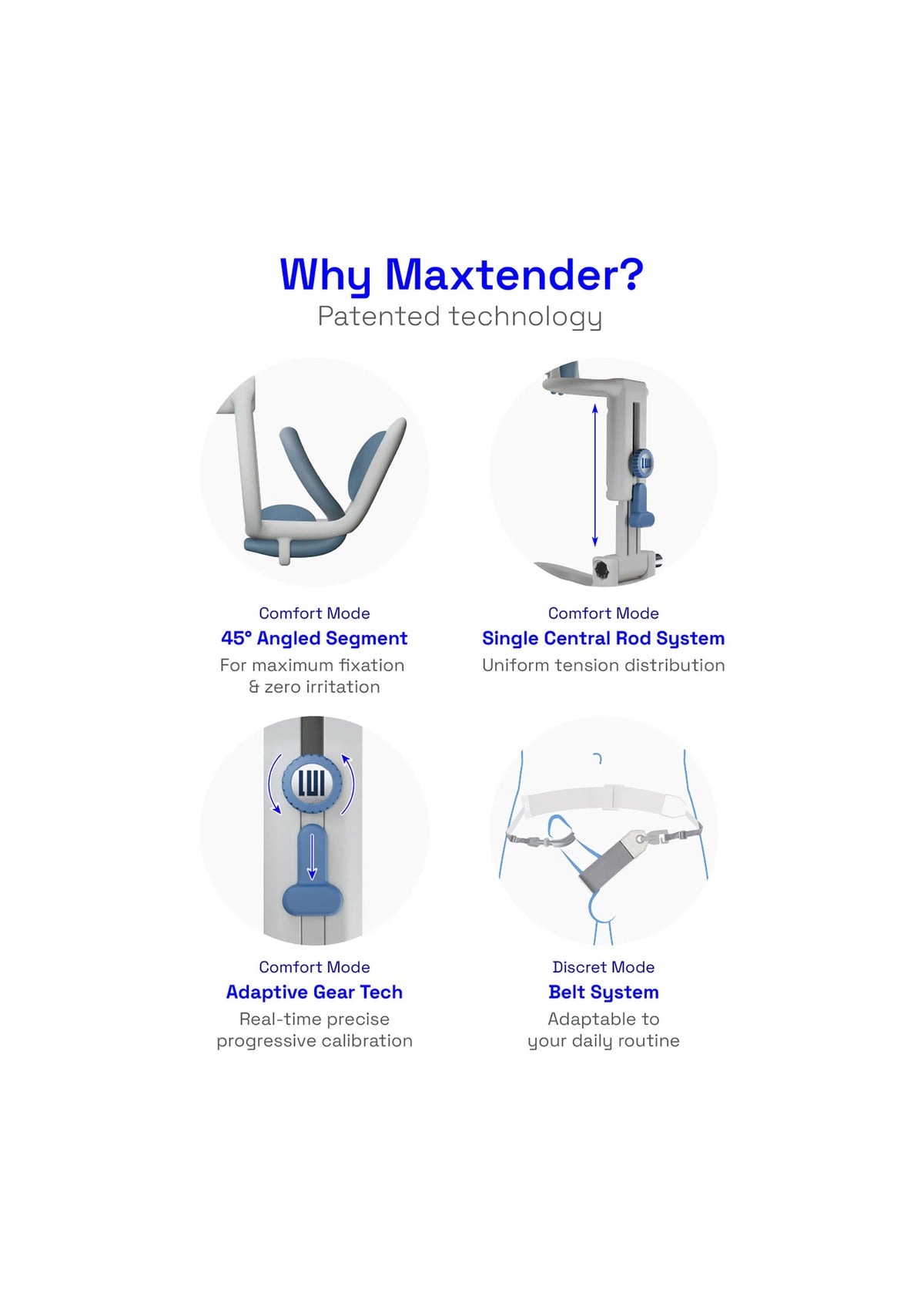 Bestel: Lui Maxtender Penis Extender L by Silex - D - bij Happytoys: de erotische sex webshop | liever Happy dan Easy ⭐⭐⭐⭐⭐