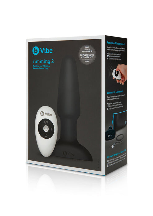 Bestel: Rimming Plug 2 with remote control by B - Vibe - bij Happytoys: de erotische sex webshop | liever Happy dan Easy ⭐⭐⭐⭐⭐